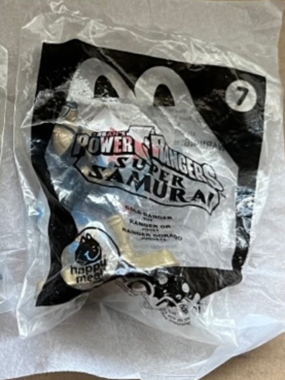 2/$30 McDonald's  Power Rangers Super Samurai #7 Gold Ranger Happy Meal Toy 2012